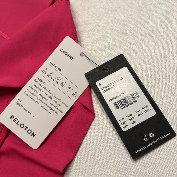 22. NWT PELOTON Cadent High Rise Pocket Legging Very Berry - Picture 5 of 5